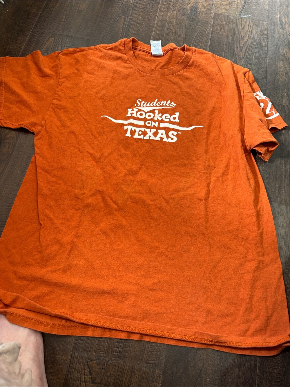 Students Hooked on Texas Orange Graphic Tee by